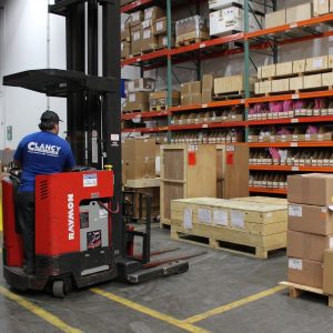 A forklift operator