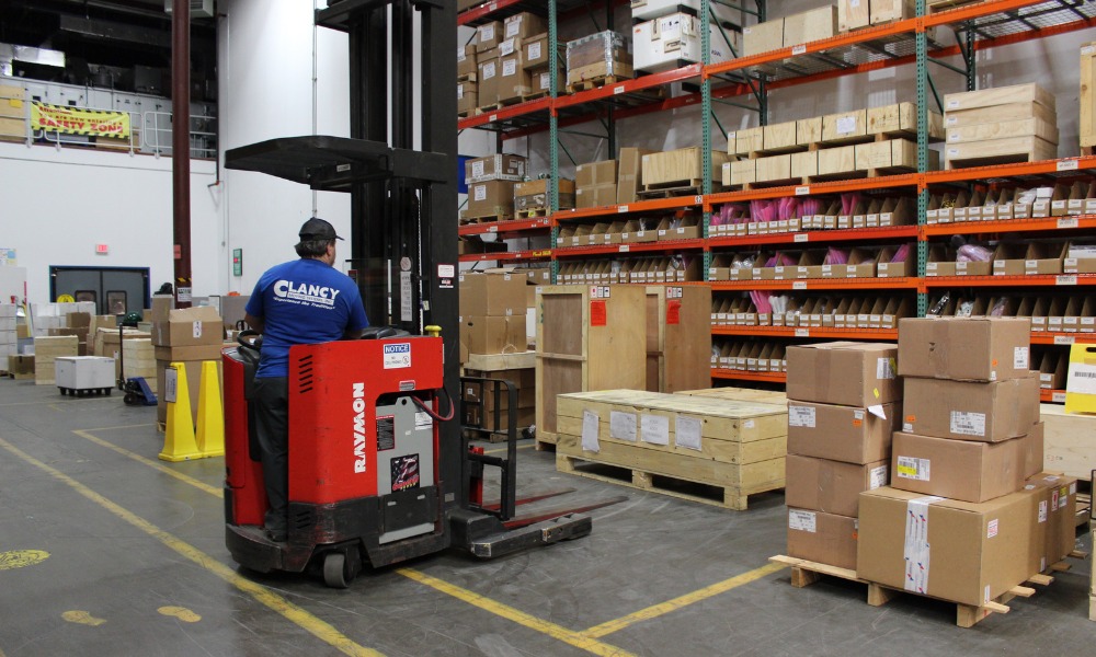 A forklift operator